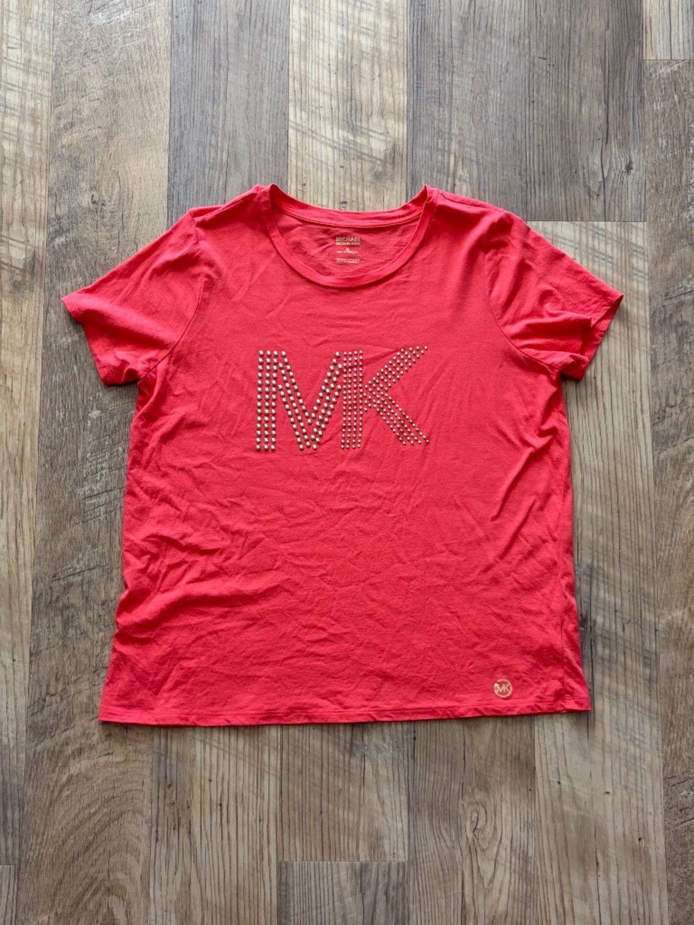 Michael Kors Studded MK Short Sleeve Tee